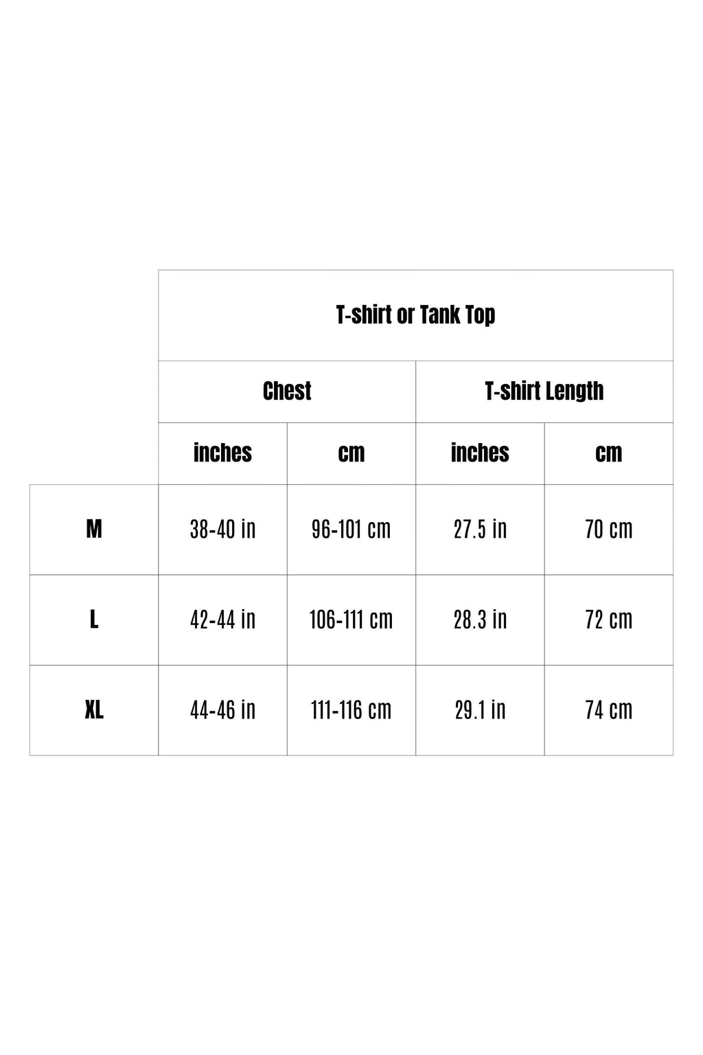 Size guide PIEL crop Top