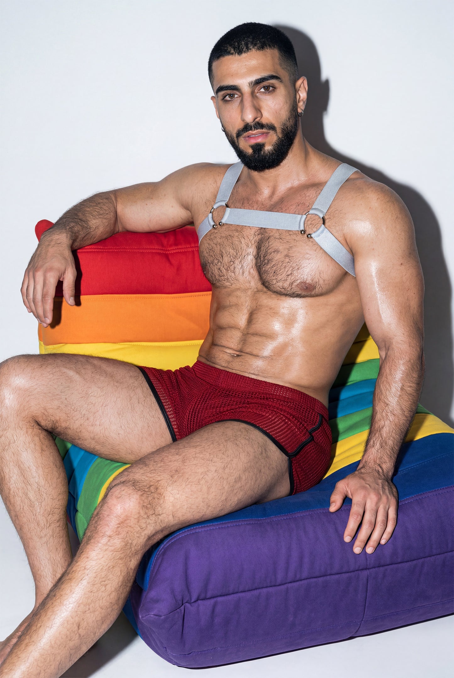 Harness & Mesh Shorts Set