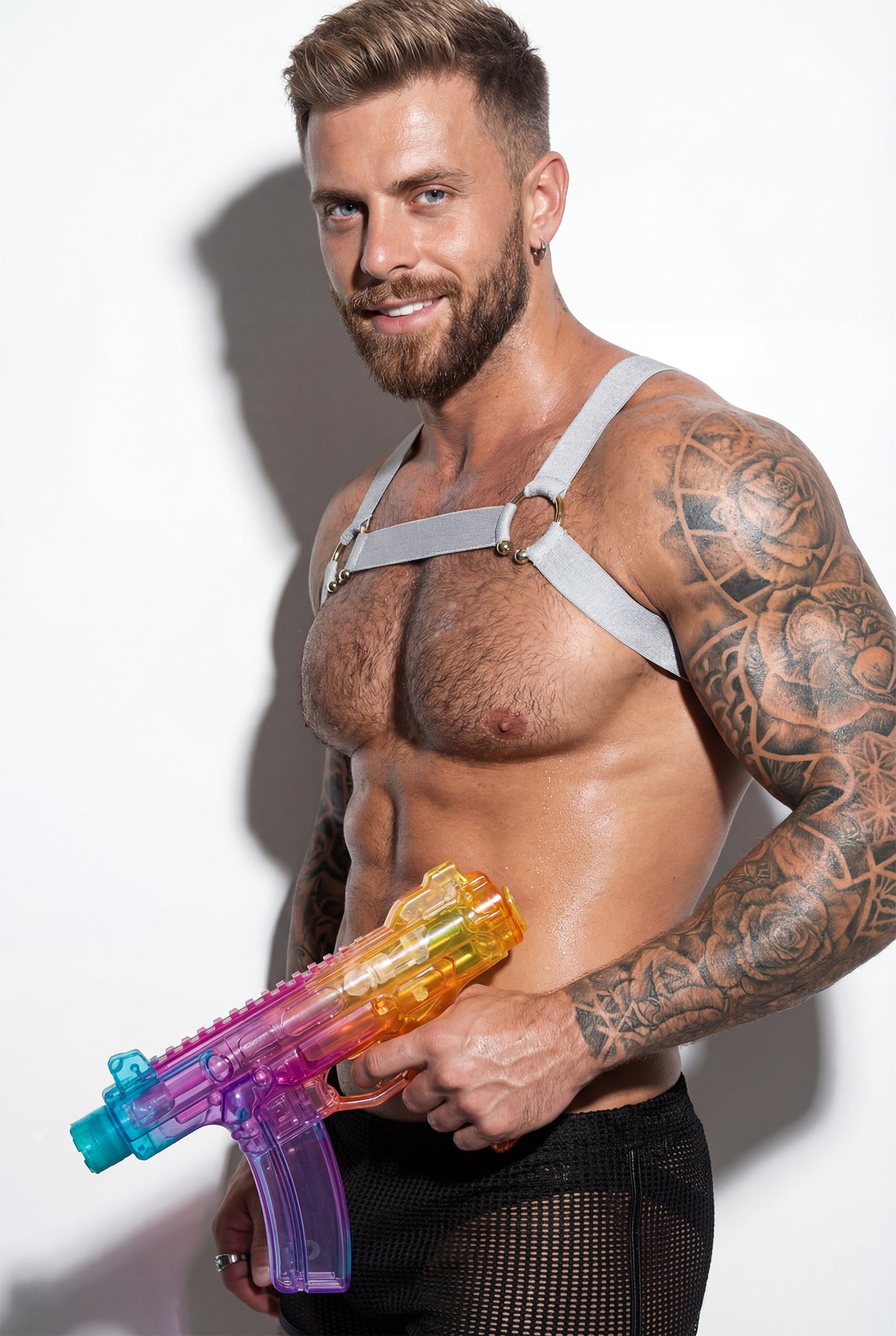 Harness & Mesh Shorts Set
