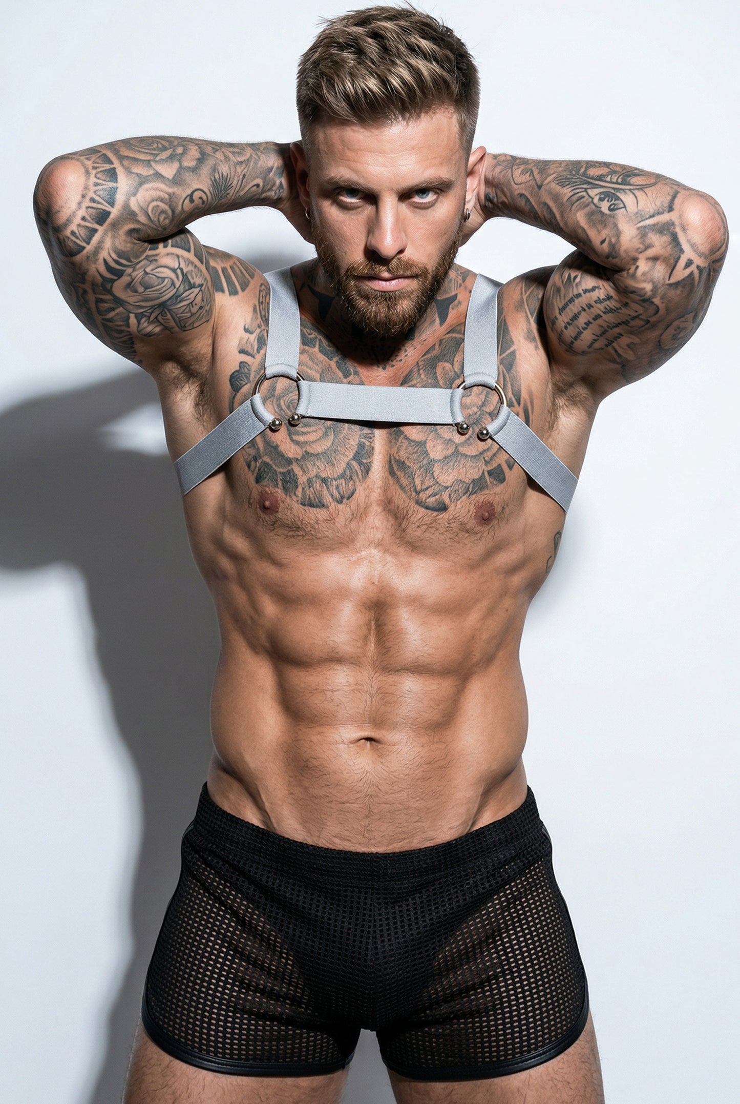 Harness & Mesh Shorts Set