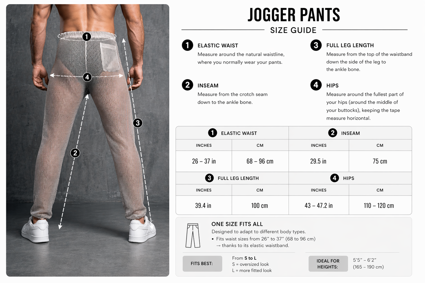 Beige Mesh Jogger Pants