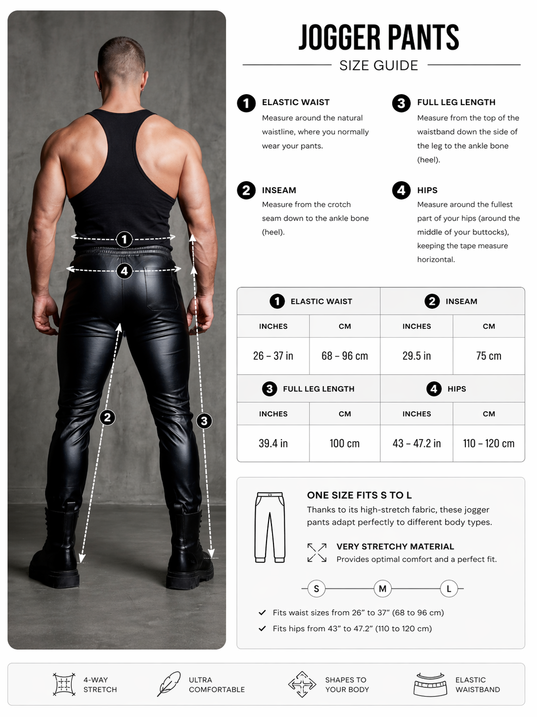 Vegan Leather Joggers