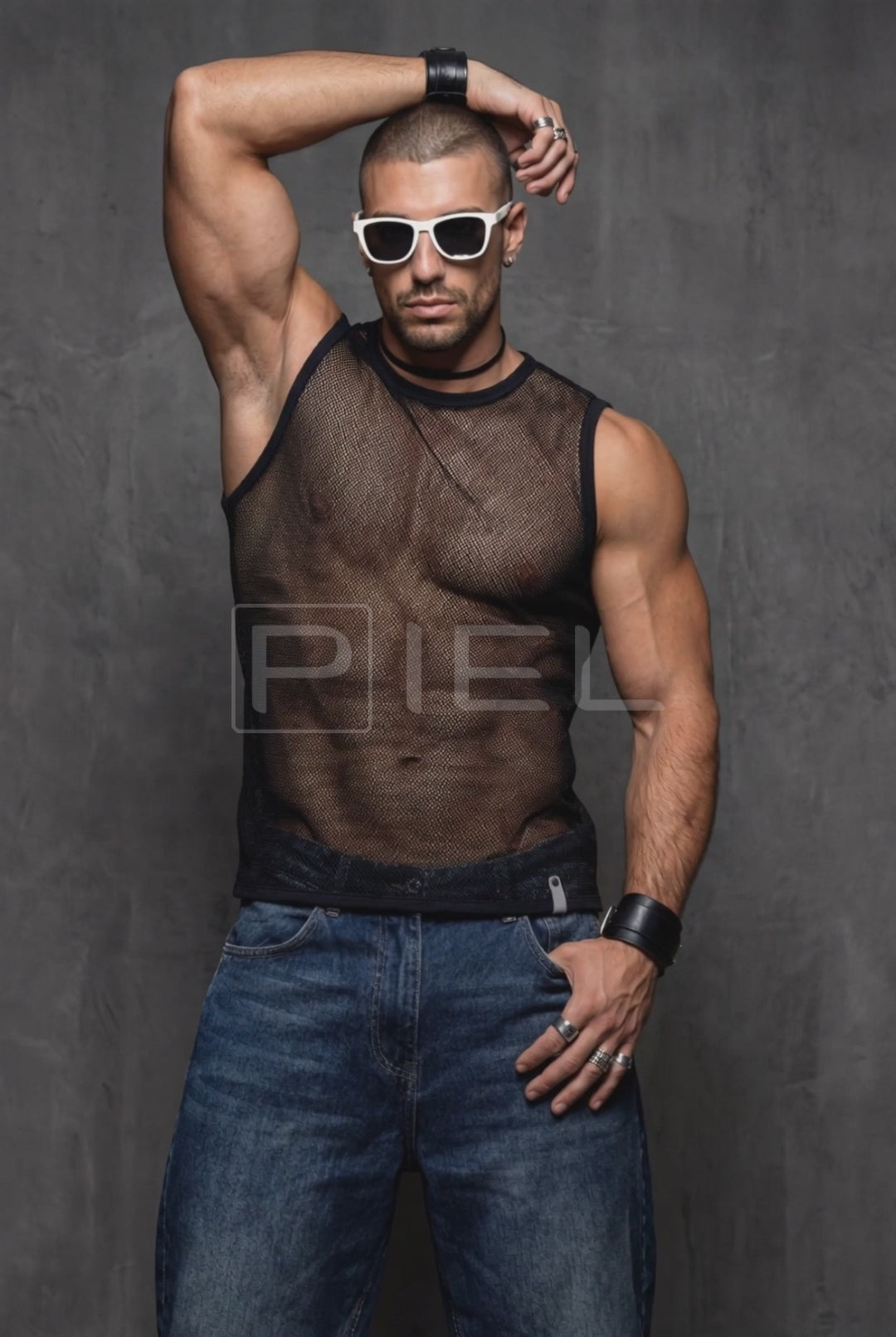 See-Through Mesh Tank Top — Festival & Club Edition